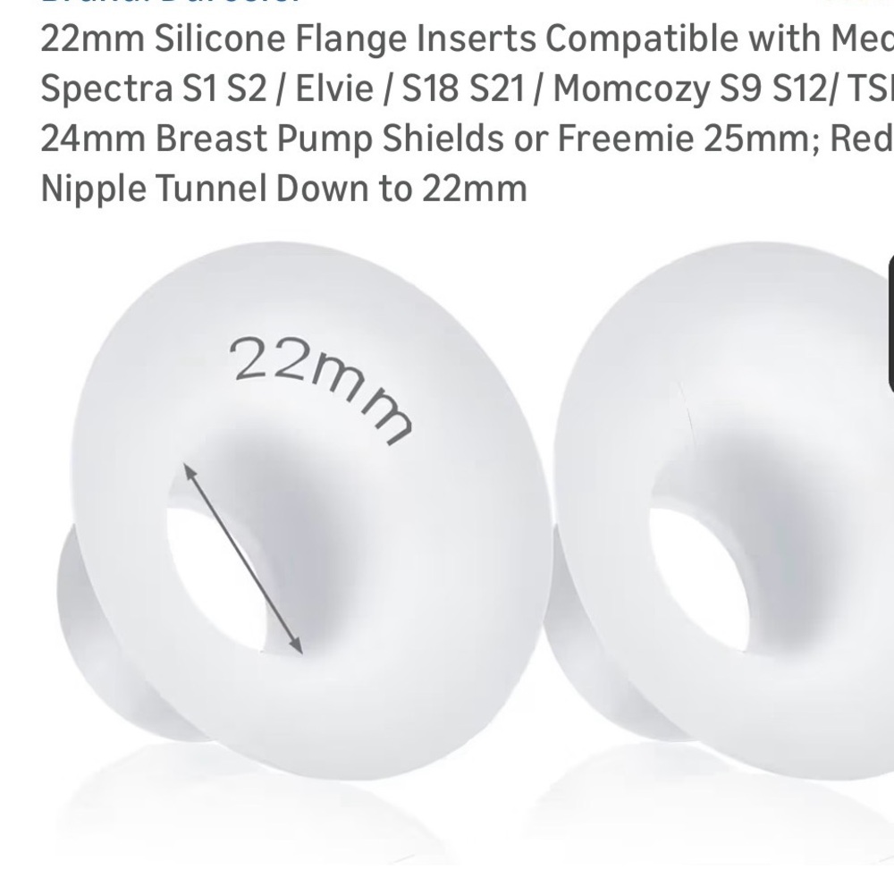 Flange Inserts (22mm) - Nipple pump